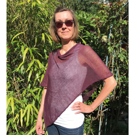 BU6110-bu Poncho Belle Burgund