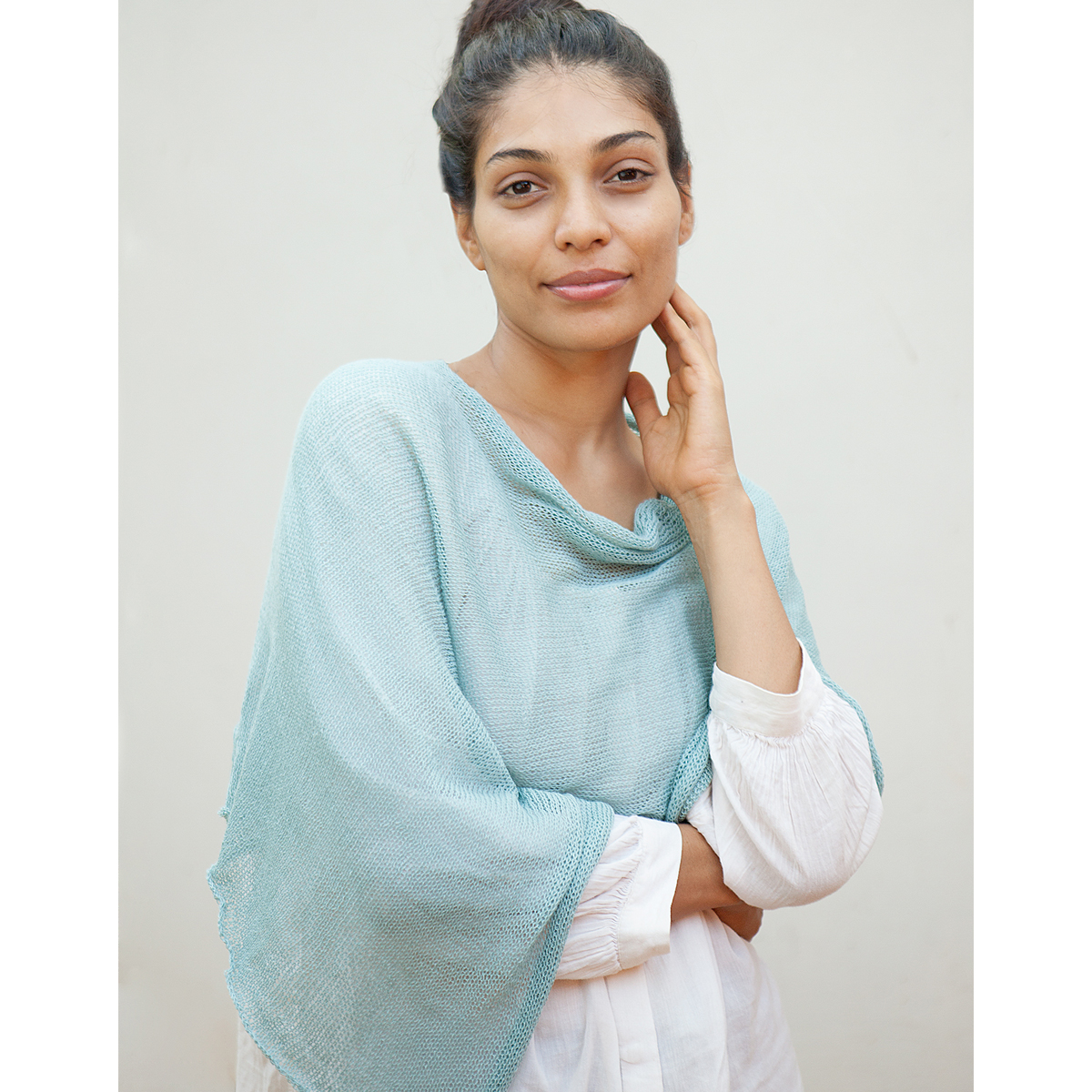 BU6110-oc Poncho Belle Ocean