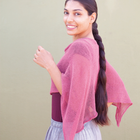 BU6110-ros Poncho Belle Altrosé