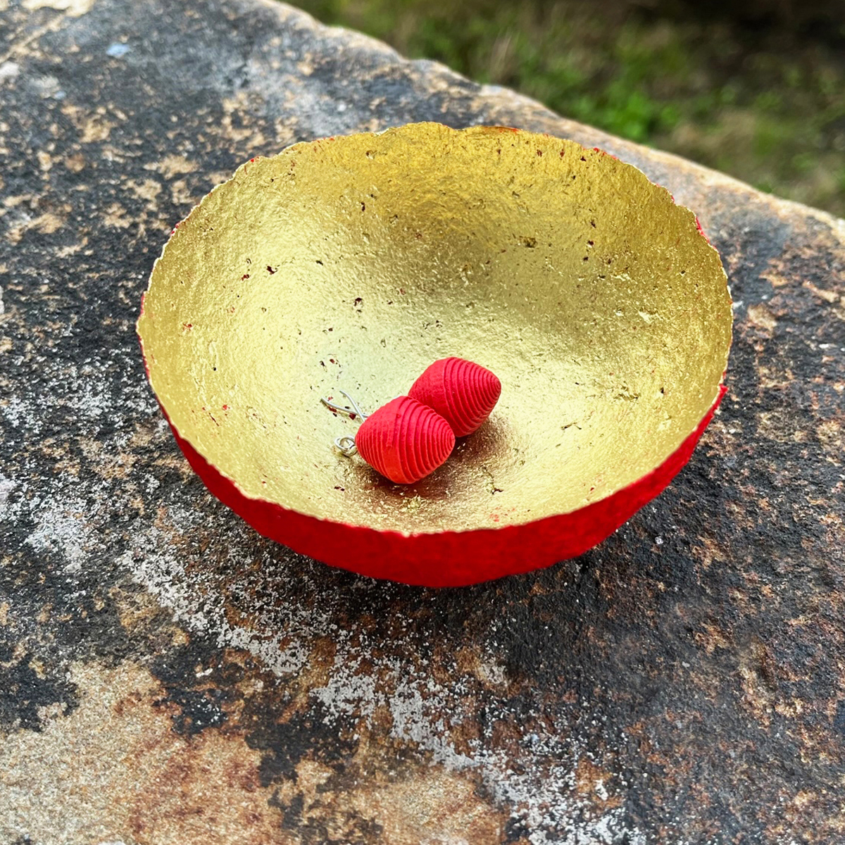 BW04-ro Dekoschale Rot