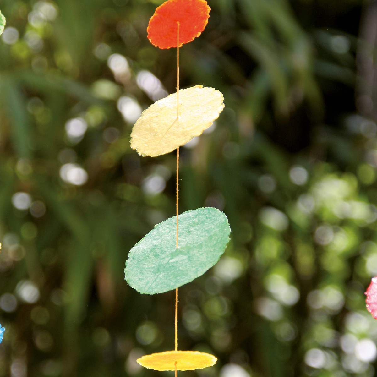 CC10-gr Girlande Cascade Grüntöne