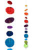 CC12-rainbow Girlande Cascade Regenbogen