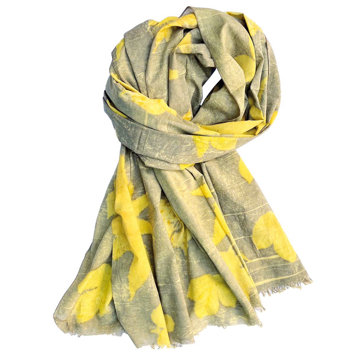 EP6B-dgr Halstuch EcoPrint Schwarz-Gelb