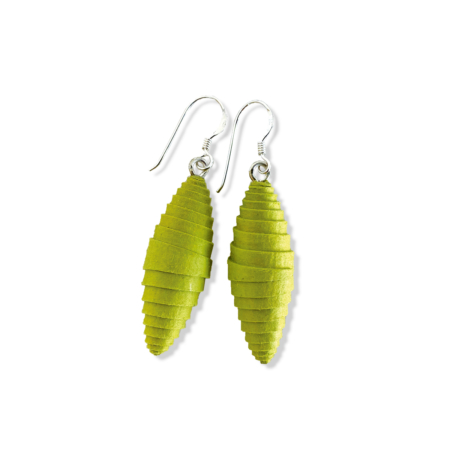 ER02-gr Ohrringe Spindel Grün