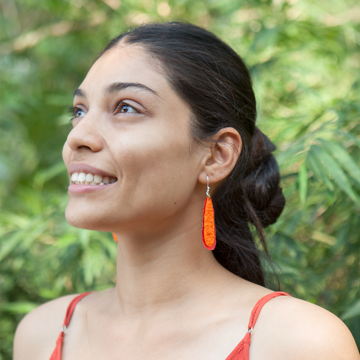 ER119-ro Ohrringe Eve Rot-Orange