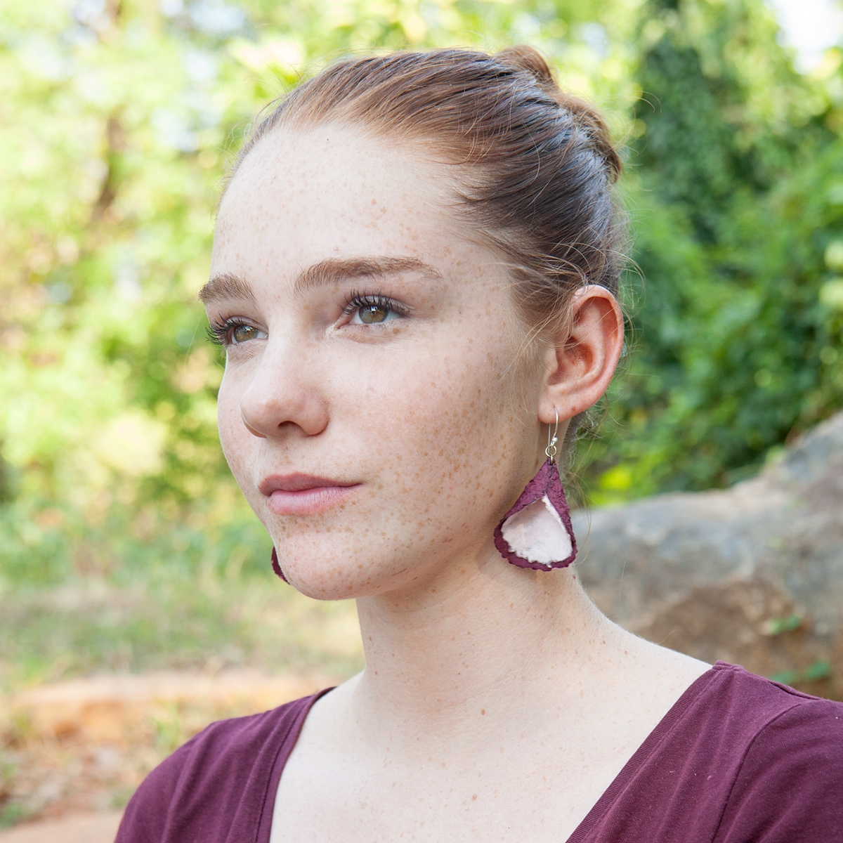 ER120-pf Ohrringe Gia_ Pflaume-Rosé