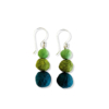 ER80-gr Ohrringe Rainbow Grüntöne