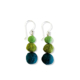 ER80-gr Ohrringe Rainbow Grüntöne
