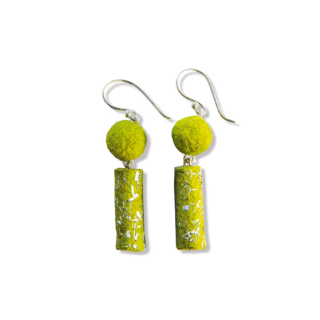 ER92-gr Ohrringe Tooba Grün