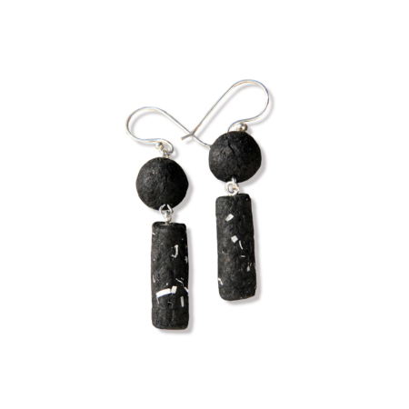 ER92-sw Ohrringe Tooba Schwarz