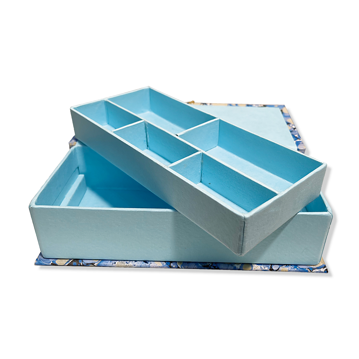 HO410-bl Schmuckschachtel Blau