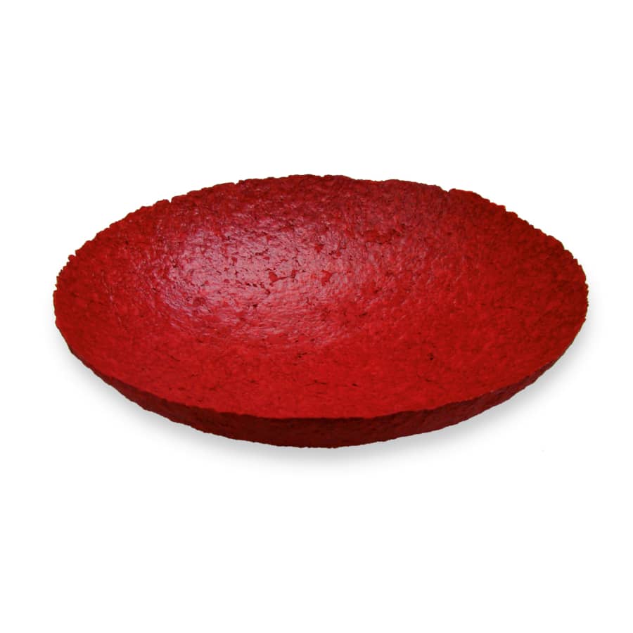 Dekoschale Groß, Rot – Sundara Paper Art