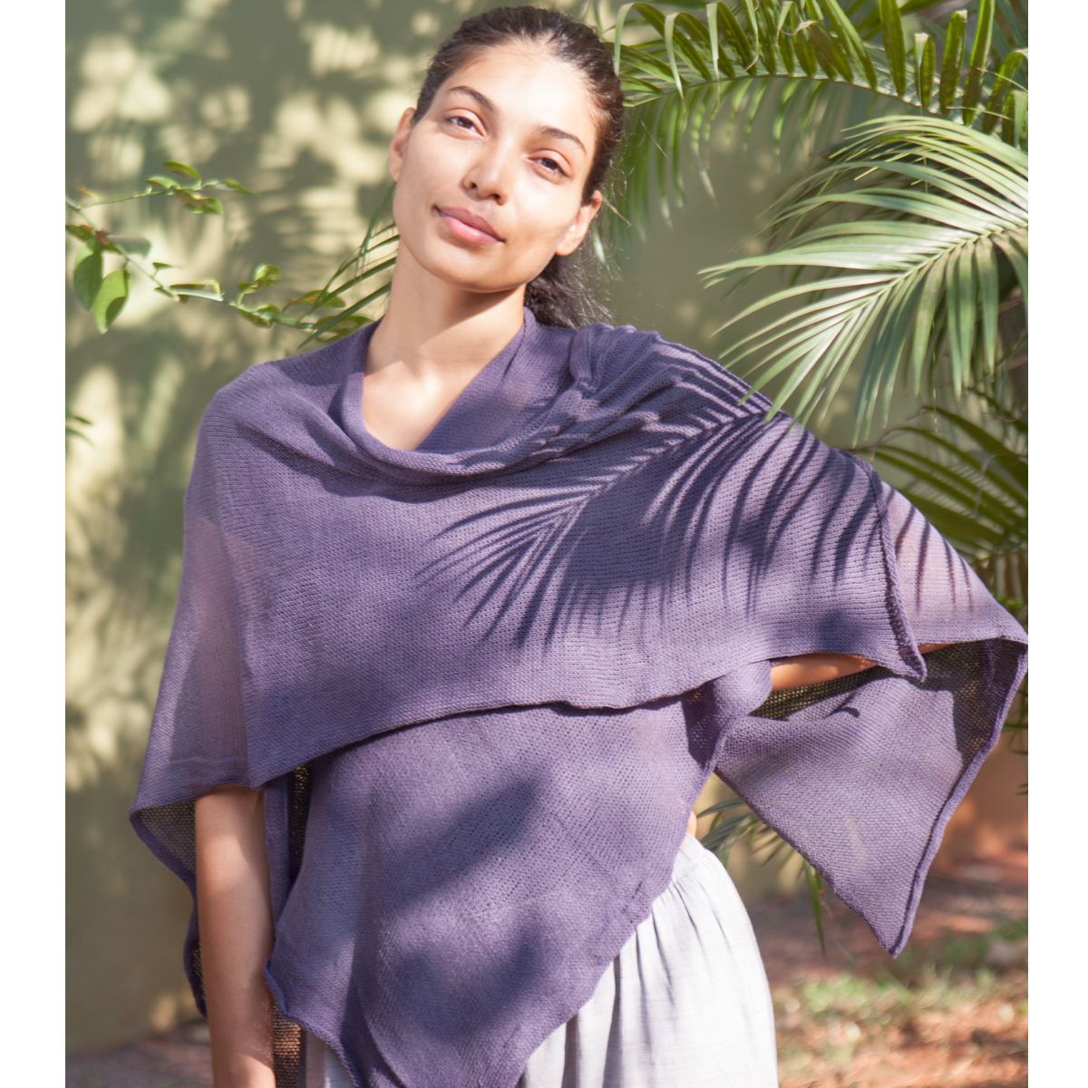 WR6110-blgr Kimono Mira Blaugrau