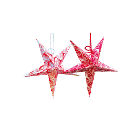 MS01-ro Mini-Faltsterne Rot