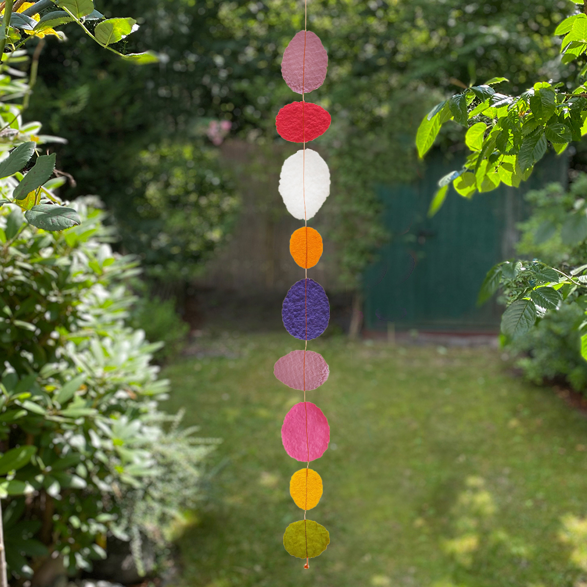 GD04-bu Girlande Eier bunt