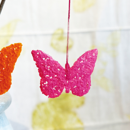 SM01-pi Anhänger Schmetterling Pink