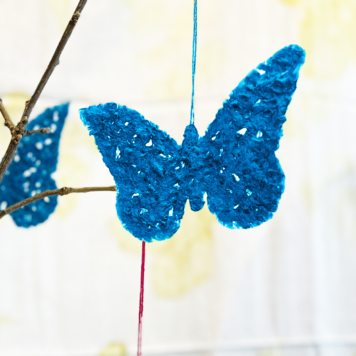 SM01-tü Anhänger Schmetterling Türkis