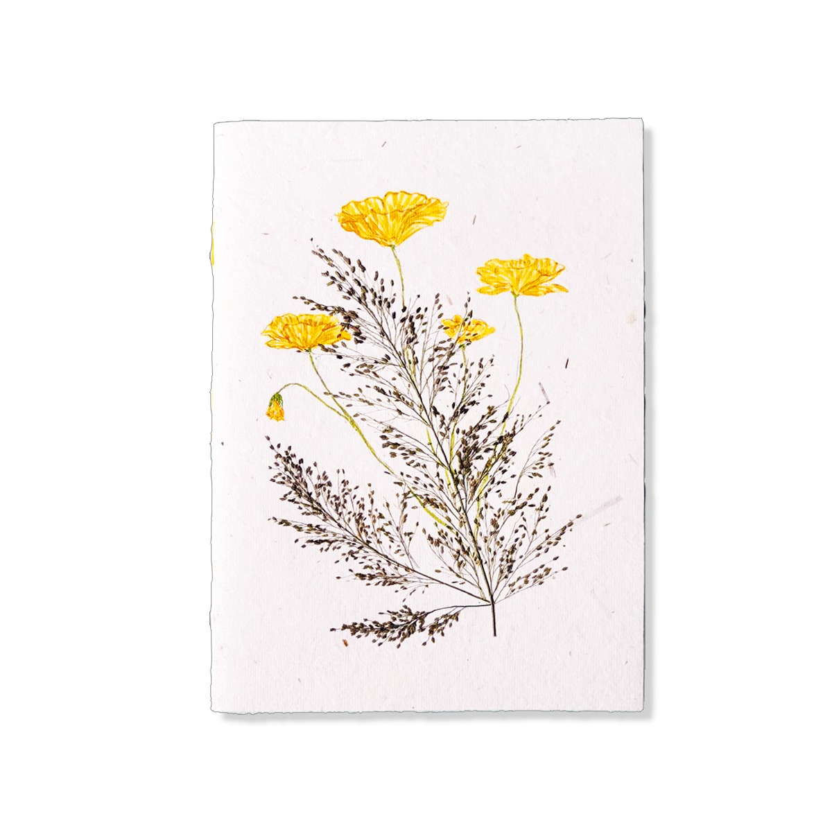 Notizbuch-hand-painted_H07-E_Gelbe-Blueten Notizbuch-hand-painted_H07-E_Gelbe-Blueten