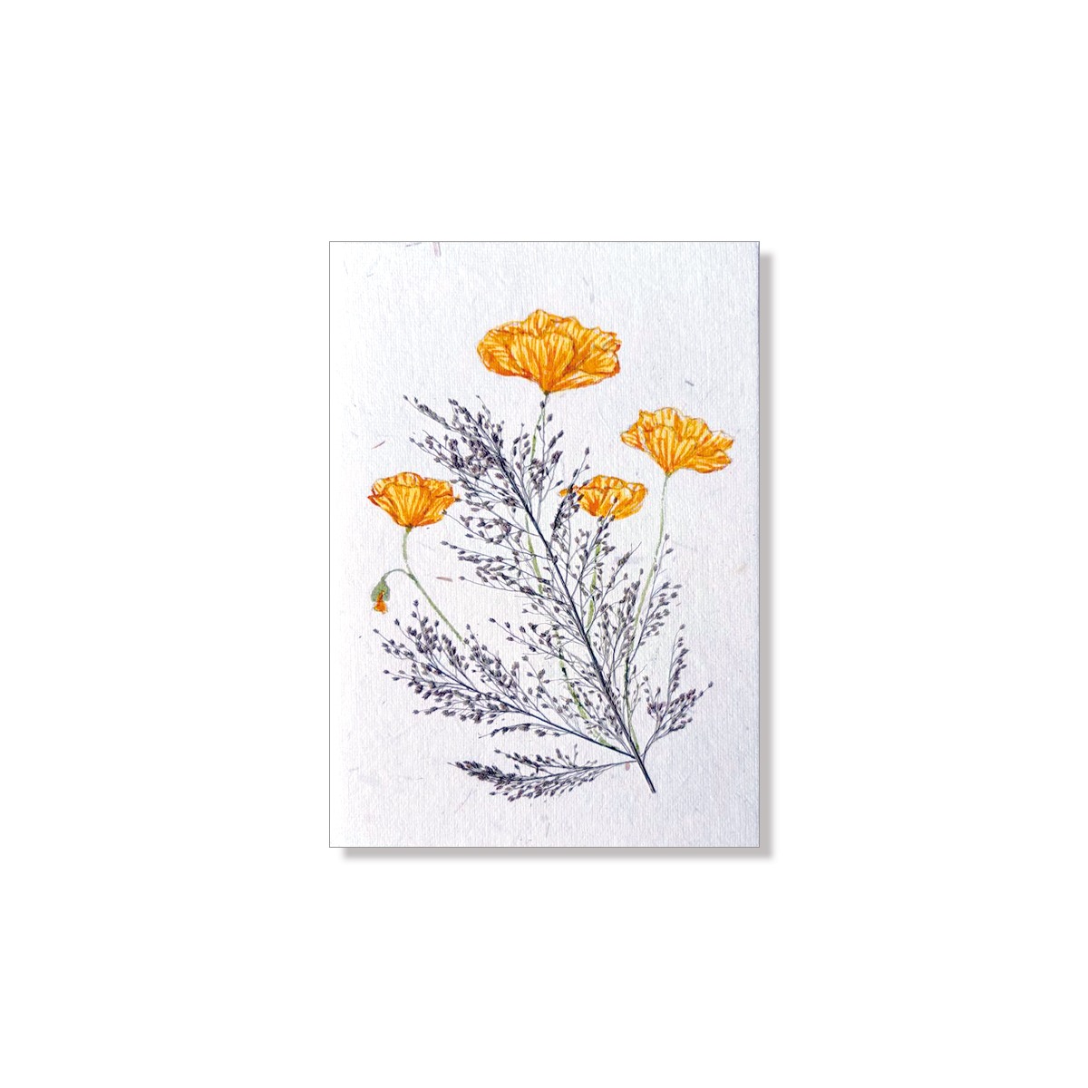 PU425b_Grusskarte_Hand-painted_Gelbe-Blumen PU425b_Grusskarte_Hand-painted_Gelbe-Blumen